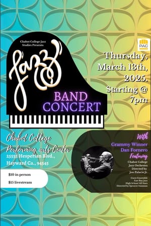 Chabot Jazz Band Concert with Dan Fornero