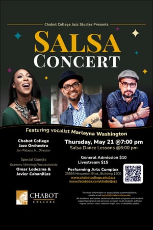 Chabot Salsa Concert featuring Marlayna Washington