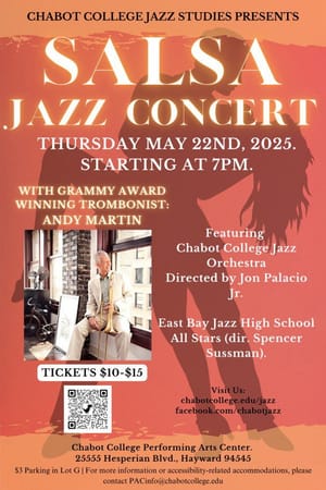 Chabot Salsa Jazz Concert with Andy Martin