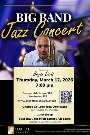 Chabot Big Band Jazz Concert featuring Bryan Davis